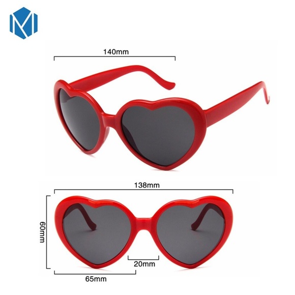 3/$30 Red Heart Sunglasses Sunnies - Picture 2 of 5